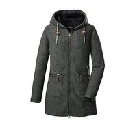 G.I.G.A. DX Women's Parka casual de punto con capucha GW 55 WMN KNTFLC PRK, verde azulado oscuro, 38, 39009-000
