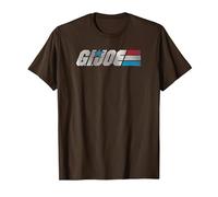 G.I. Joe A Real American Hero Classic Bold Logo Camiseta, Hombre, Marrón, L