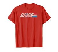 G.I. Joe A Real American Hero Classic Bold Logo Camiseta, Hombre, Rojo, L