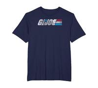 G.I. Joe A Real American Hero Classic Bold Logo Camiseta, Hombre Tallas Grandes, Azul Marino, 4X Alto