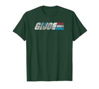 G.I. Joe A Real American Hero Classic Bold Logo Camiseta, Hombre, Verde Bosque, S