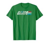 G.I. Joe A Real American Hero Classic Bold Logo Camiseta, Hombre, Verde Kelly, L