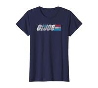 G.I. Joe A Real American Hero Classic Bold Logo Camiseta, Mujer, Azul Marino, XS