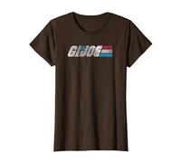 G.I. Joe A Real American Hero Classic Bold Logo Camiseta, Mujer, Marrón, 3XL