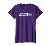 G.I. Joe A Real American Hero Classic Bold Logo Camiseta, Mujer, Morado, XXL