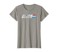 G.I. Joe A Real American Hero Classic Bold Logo Camiseta, Mujer, Pizarra, 3XL