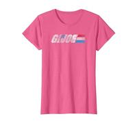 G.I. Joe A Real American Hero Classic Bold Logo Camiseta, Mujer, Rosa Jaspeado, 3XL