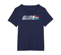 G.I. Joe A Real American Hero Classic Bold Logo Camiseta, Mujer Tallas Grandes, Azul Marino, 4XL Grande