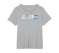 G.I. Joe A Real American Hero Classic Bold Logo Camiseta, Mujer Tallas Grandes, Gris Jaspeado, 3XL Grande