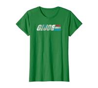 G.I. Joe A Real American Hero Classic Bold Logo Camiseta, Mujer, Verde Kelly, XXL