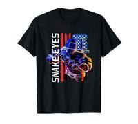 G.I. Joe Americana Snake Eyes Vintage Big Chest Poster Camiseta