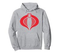 G.I. Joe Cobra Logo Sudadera con Capucha, Unisex para Adultos, Gris Jaspeado, M