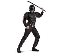 G.I. JOE ORÍGENES DE SNAKE EYES DISFRAZ DE ADULTO