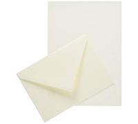 G. Lalo 61000l conjunto 10 hojas y 5 sobres (algodón puro, - formato A5, 21.30 X 16.30 x 0.80 cm, crema