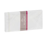 G. Lalo Toile Imperiale - Sobres (110 x 220 mm, 100 g, engomados y forrados, 20 unidades), color blanco