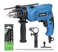 G LAXIA Taladro Percutor, 550W Mejorado Taladro Percutor, 3000 RPM Taladro Eléctrico, Martillo Taladro 2 Funciones en 1, Portabroca de 13mm, Empuñadura Giratoria 360°,llave de mandril