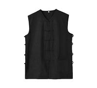 G-LIKE Chaleco de entrenamiento deportivo - tradicional chino hecho a mano estilo tangzhuang artes marciales Kung Fu Tai Chi Qi Gong Wushu Taekwondo uniforme camisa deportiva ropa para hombres