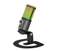 G-MARK MK6 RGB USB Micrófono condensador, micrófono para juegos para podcasts, transmisión, transmisión, micrófono condensador con cardioide, omnidireccional, compatible con PS4/5/PC