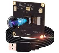 G Módulo de cámara USB de 13 MP, 2880p, módulo de cámara web UHD, módulo de cámara web de gran angular de 100 grados sin distorsión, vídeo de escritorio para Windows Android, Mac Linux Raspberry Pi