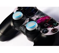 G-MOTIONS - Protección con Joystick para Playstation Xbox SWTICH - Joystick de protección de Silicona de Alta Gama con Material Antideslizante en el Centro (Azul Blanco)