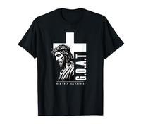 G.O.A.T Dios sobre Todas Las Cosas Biblia Cristiana para creyentes Camiseta
