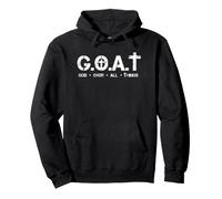 G.O.A.T Dios sobre Todas Las Cosas Cabra Jesús Cristiano Cita Divertida Sudadera con Capucha