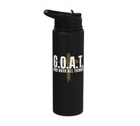 G.O.A.T. Dios sobre todas las cosas - Christian Jesus Faith Church Stainless Steel Insulated Water Bottle