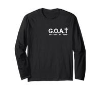 G.O.A.T Dios sobre Todas Las Cosas Minimalista Biblia Cristiana Dicho Manga Larga