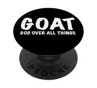 G.O.A.T. Dios sobre Todas Las Cosas religiosas PopSockets PopGrip Adhesivo