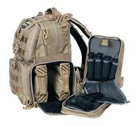 G.P.S. Mochila táctica de Rango | Bronceado | Capacidad de 3 Pistolas | Correa Molle | Equipo táctico de Tiro Duradero Impermeable Resistente a Las Manchas