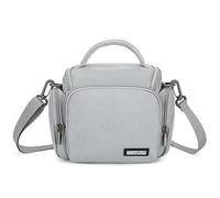 G-raphy Bolso de cámara, Estuche de cámara DSLR SRL con Accesorios de fotografía, Estuche de Almacenamiento de cámara con Correas extraíbles para Mujeres y Hombres. (Gris)
