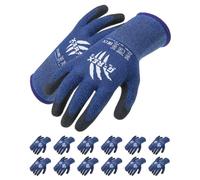 G-REX - F18 / Guantes de montaje/Talla 10, 12 pares/Azul/Guantes de montaje/Guantes de trabajo/de destreza y protección contra bajas temperaturas