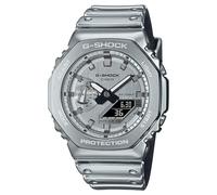 G-Shock Casio G-Steel GM2100YM-8A - Reloj analógico digital con correa de silicona en tono plateado