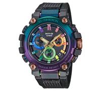 G-Shock Casio MTGB3000DN1A - Reloj cronógrafo chapado en iones y diseño de nebulosa arcoíris MT-G, edición limitada, 51,9 mm, color negro, Negro -, Moderno