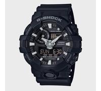 Casio Reloj Cuarzo Hombre 52.00mm con dial Análogico-Digital Negro y Correa de Rubber Strap Negro GA-700-1BER
