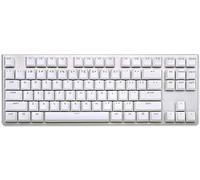 G.SKILL USB KM360 Teclado mecánico profesional Tenkeyless, rojo cereza, teclado de doble inyección ABS, (blanco)