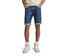 G-STAR 3301 Slim Denim Shorts Pantalones Cortos, Azul (Faded Blue Copen D10481-d441-g318), 28 Hombre