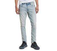 G-STAR 3301 Slim Jeans Vaqueros, Azul (Sun Faded Ripped ISAR Blue 51001-d503-g360), 32W / 30L Hombre
