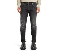 G-STAR 3301 Slim Jeans Vaqueros, Azul (Worn In Black Metal Restored 51001-d497-h101), 32W / 32L Hombre