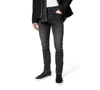 G-Star 3301 Slim Jeans Vaqueros, Multicolor Worn In Ripped Grey Sacramento 51001-b479-h468, 28W / 32L Hombre