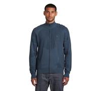G-STAR 3D Biker Full Zip Knit Sudadera, India Ink/Salute D26778-c259-h737, L para Hombre