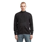 G-STAR 3D Biker Full Zip Knit Sudadera, Multicolor (Dk Black/Asfalt D26778-c259-7242), L para Hombre
