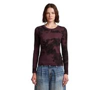 G-STAR 8719965012981 AOP Slim r t LS wmn, Maroon Forest Camo D27103-e151-h748, M