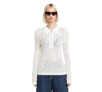 G-STAR 8719965012981 Pointelle Slim Polo Knit Wmn Sweater, Blanco Milk D26657-b754-111, M
