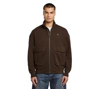 G-STAR 8719965012981 Rovic - Sudadera para Hombre con Cremallera Completa, Holgada, Marrón Deep Brown D27078-e209-a926, L