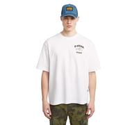 G-STAR Running Dog Back Gr Boxy R T Camiseta, Blanco White D27722-c336-110, S Hombres