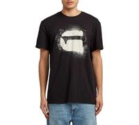 G-STAR Spray G Logo R T Camiseta, Negro Dk Black D26833-d101-6484, L Hombres
