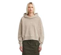 G-STAR 8719965012981 Sudadera con Capucha para Mujer Washed A Line Script HDD Sw Wmn, Beige (Dk Brick Smokey GD D27726-d969-h714), XXS