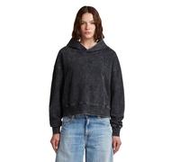 G-STAR 8719965012981 Sudadera con Capucha para Mujer Washed A Line Script HDD Sw Wmn, Negro Dk Black Smokey GD D27726-d969-h590, L