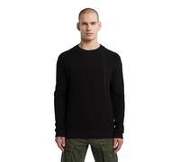 G-STAR 8719965012981 Sudadera para Hombre Structure R Knit, Negro Dk Black D26781-c868-6484, XXL